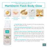  [MỚI RA MẮT] Kem dưỡng thể bắt sáng, tạo hiệu ứng glow rạng rỡ & mềm mượt tức thì - MartiDerm Flash Body Glow 