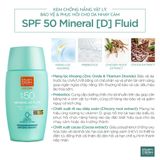  [MỚI RA MẮT] Kem chống nắng vật lý, bảo vệ & phục hồi cho da nhạy cảm MartiDerm SPF 50 Mineral [D] Fluid 