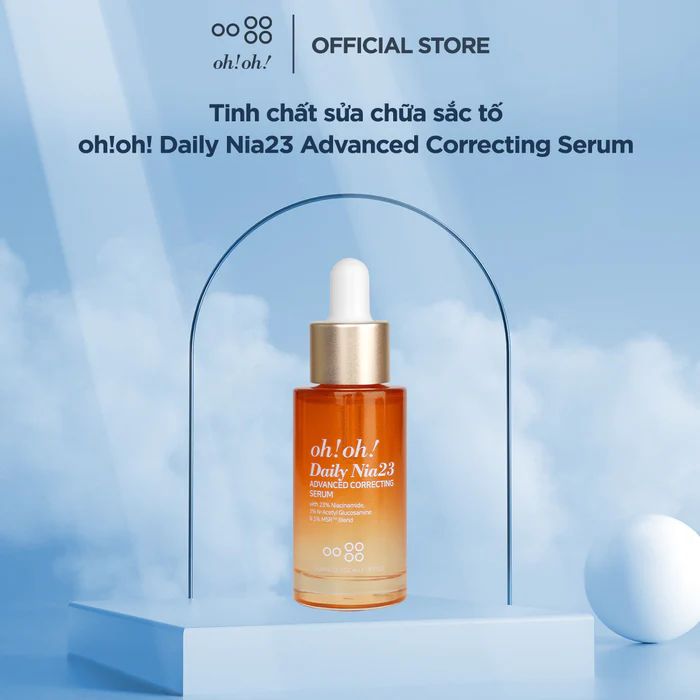  [MỚI RA MẮT] Tinh chất sửa chữa sắc tố chuyên sâu, sáng da & giảm thâm nám oh!oh! Daily Nia23 Advanced Correcting Serum (with 23% Niacinamide) (30ml) 