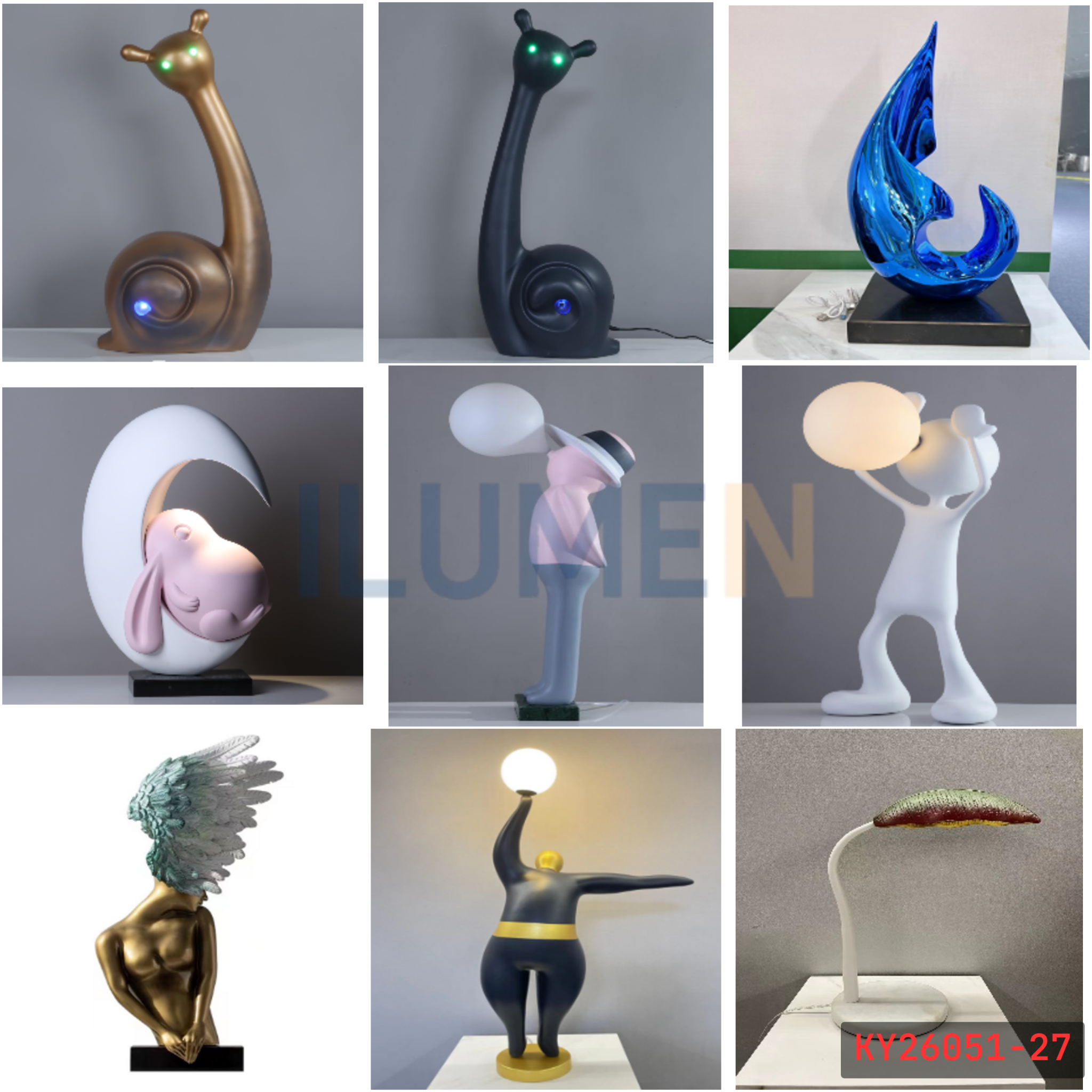  Catalog Đèn Resin - KY26051 