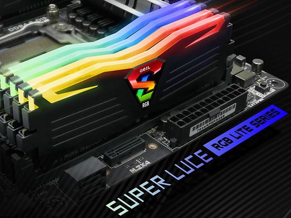 RAM GEIL SUPER LUCE - RGB Lite - 32GB (2x16GB) - DDR4 - 2400MHz - CL17 - LED RGB - GLC432GB2400C17DC