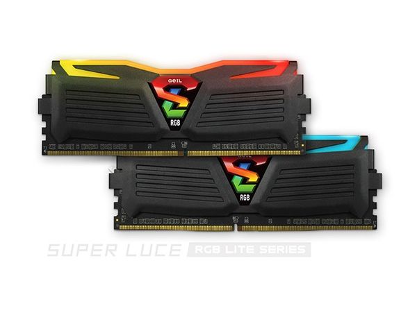 RAM GEIL SUPER LUCE - RGB Lite - 32GB (2x16GB) - DDR4 - 2400MHz - CL16 - LED RGB - GLC432GB2400C16DC