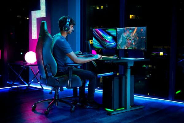 Ghế chơi game có hỗ trợ gối tựa lưng - Razer Iskur - NASA