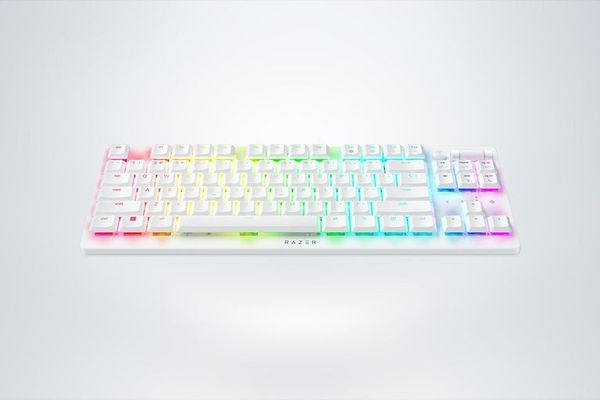 Bàn phím vi tính Razer DeathStalker V2 Pro Tenkeyless - White Edition - Linear Red Switch