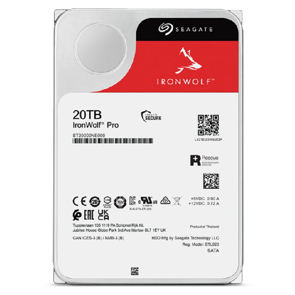 IronWolf Pro 20 TB - ST4000VN008