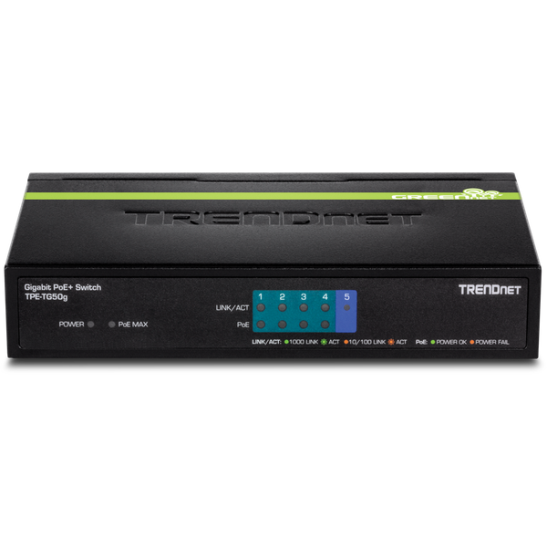 5-Port Gigabit PoE+ Switch