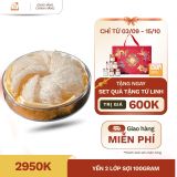 Yến tinh chế 2 lớp sợi SIÊU DẦY Nana Farm -  tặng kèm táo đỏ, đường phèn