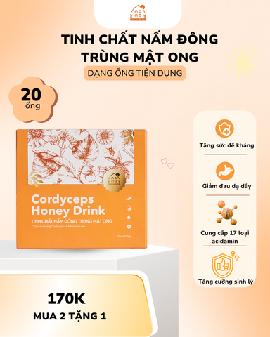 (MUA 2 TẶNG 1) Tinh Chất Nấm Đông Trùng Hạ Thảo 20 Ống