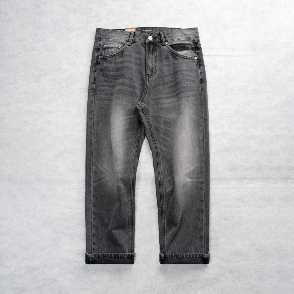 QUẦN JEAN ỐNG ĐỨNG BROCK | 602-04 STRAIGHT | XÁM WASH
