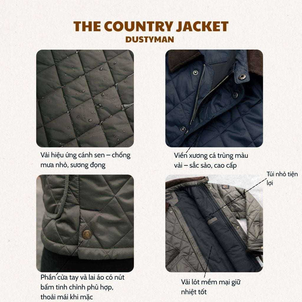 Áo Khoác Nam Dustyman Country Regular Fit JK608