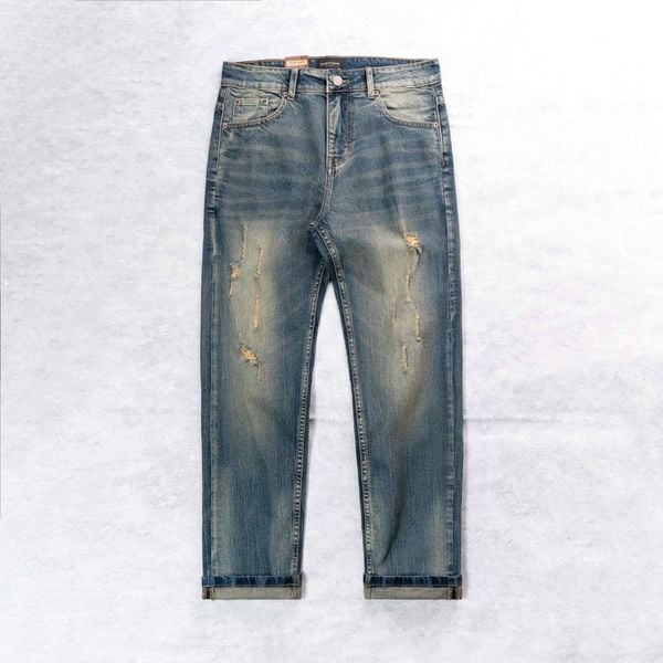  QUẦN JEAN RÁCH ÔM NHẸ JAVEN | 611 SLIM FIT | BLUE 