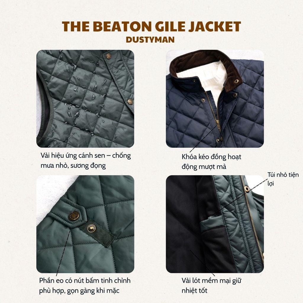 Áo Gile Nam Dustyman Beaton Regular Fit GL621