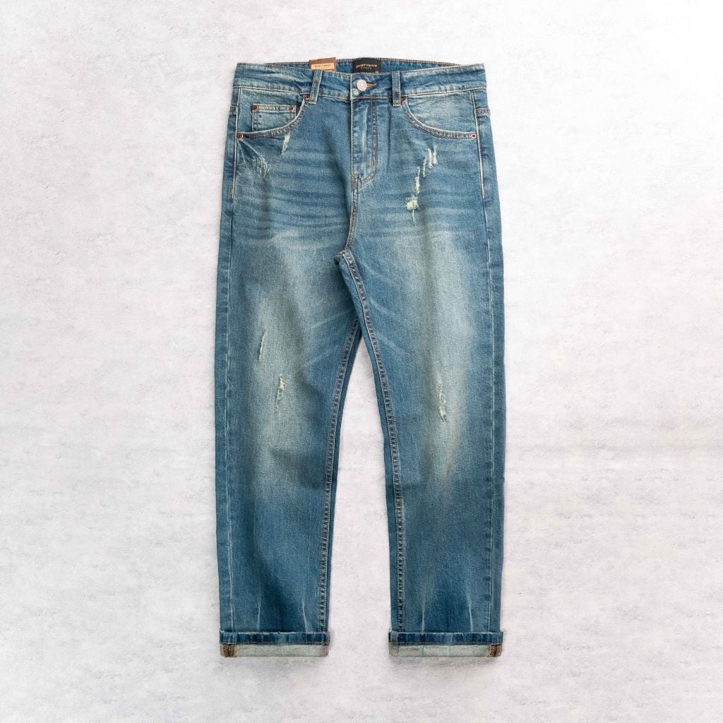 Quần Jean Ôm Nhẹ Nam Dustyman Worn Slim Fit J611-01