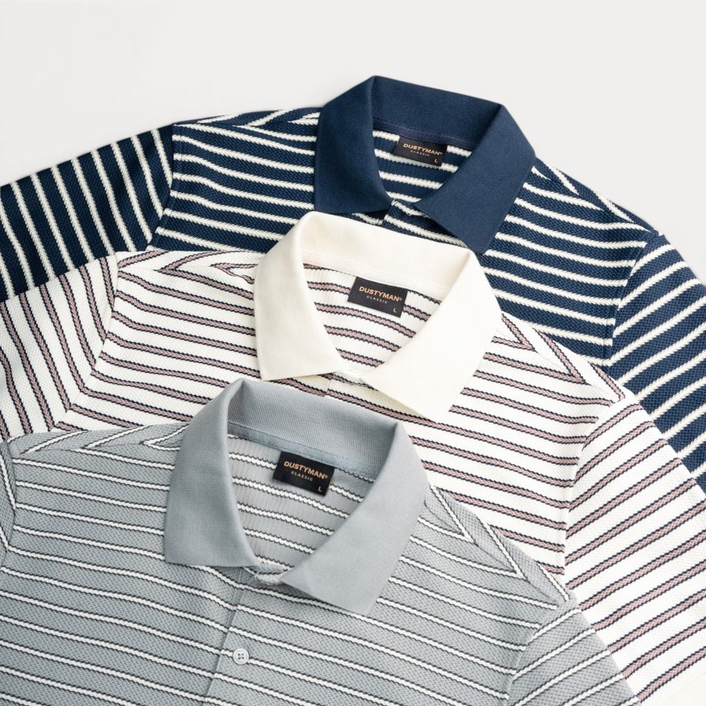 Áo Polo Sọc Nam Roma Dustyman Regular Fit PL102