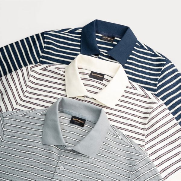 Áo Polo Sọc Nam Roma Dustyman Regular Fit PL102 