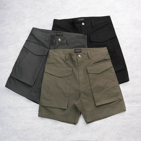  BASE SHORT | KAKI COTTON | REGULAR FIT 