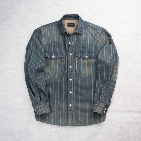  ÁO SƠ MI RAILWAY | DENIM SỌC | REGULAR FIT | S643 