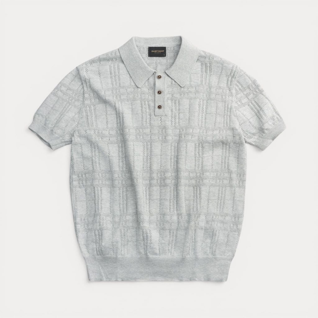 Áo Polo Sợi Dệt Kim Nhãn Dustyman Evan Regular Fit DK822