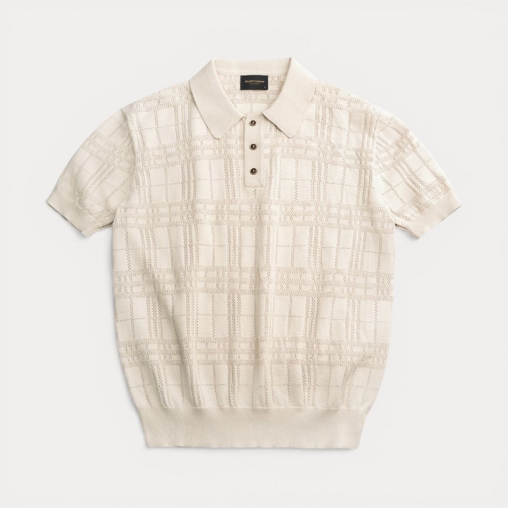 Áo Polo Sợi Dệt Kim Nhãn Dustyman Evan Regular Fit DK822
