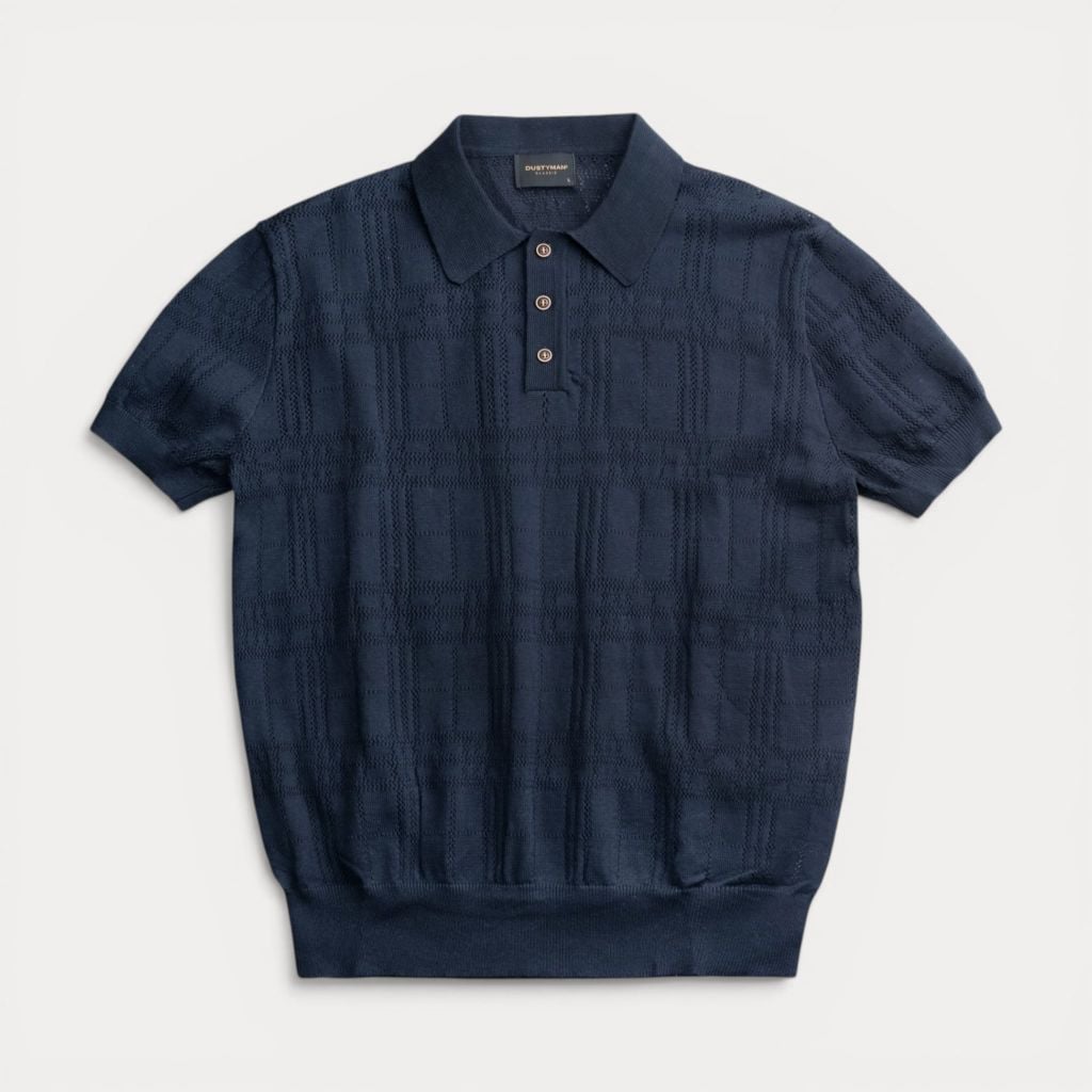 Áo Polo Sợi Dệt Kim Nhãn Dustyman Evan Regular Fit DK822