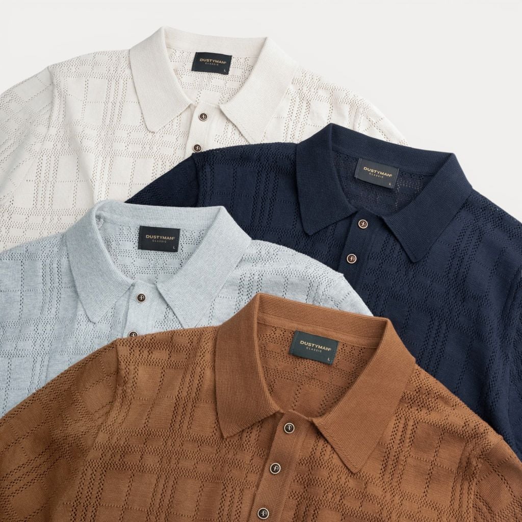 Áo Polo Sợi Dệt Kim Nhãn Dustyman Evan Regular Fit DK822
