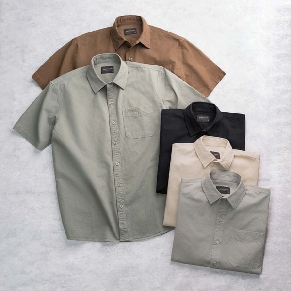  ÁO SƠ MI TAY NGẮN GALVIN | KAKI | REGULAR FIT | S426 