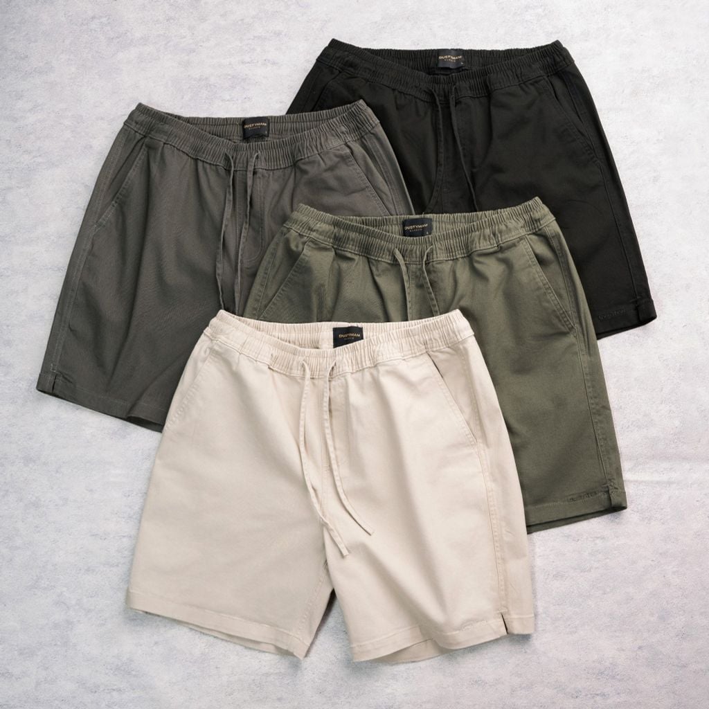 RUNE SHORT | KAKI COTTON | RELAXED FIT | SH386