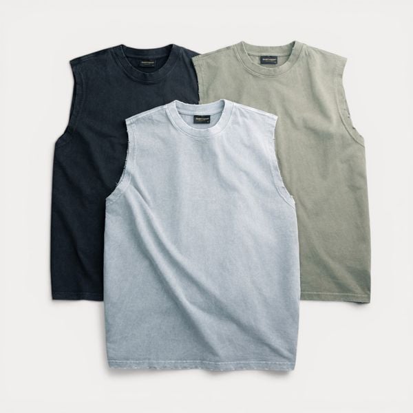  Áo Ba Lỗ Wash Fade Dustyman Regular Fit T686 