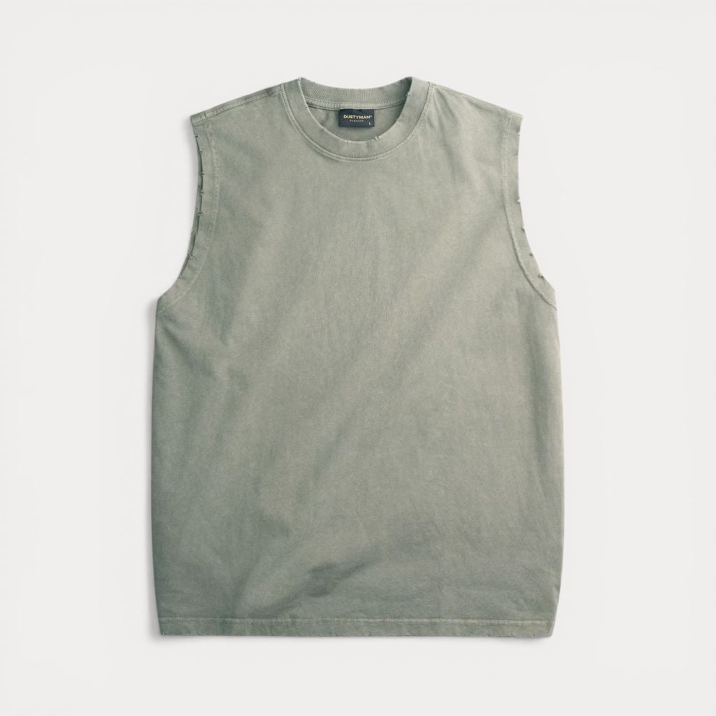 Áo Ba Lỗ Wash Fade Dustyman Regular Fit T686