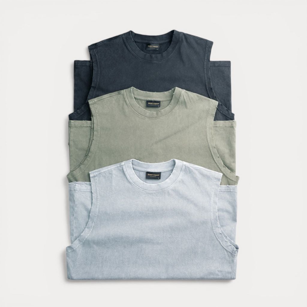 Áo Ba Lỗ Wash Fade Dustyman Regular Fit T686