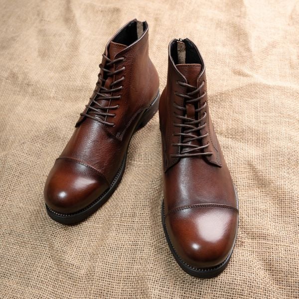  GIÀY CAO CỔ AXEN | DA BÒ CAO CẤP 