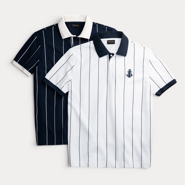  Áo Polo Sọc Nam Sail Dustyman Regular Fit PL101 