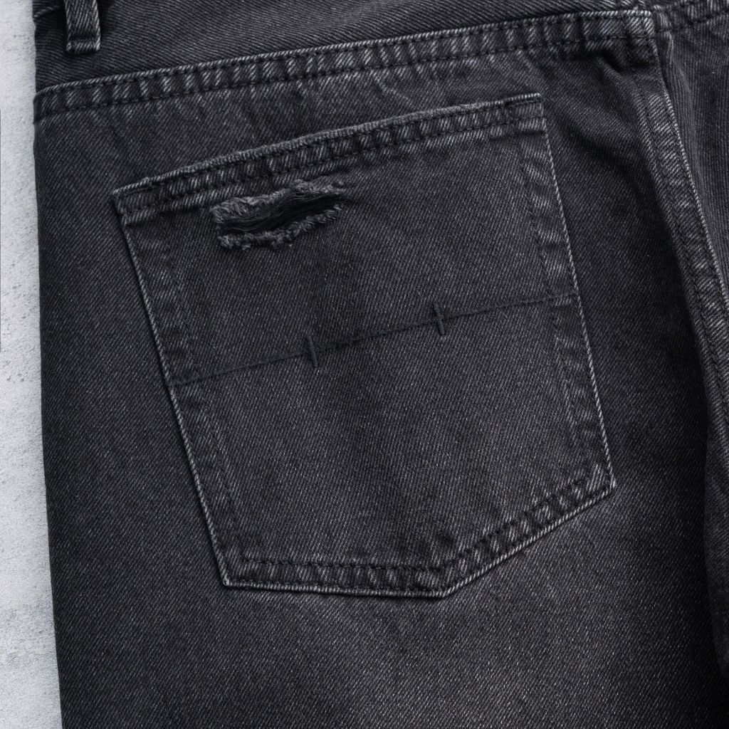 QUẦN JEAN ỐNG ĐỨNG GARN | 602-01 STRAIGHT | ĐEN WASH