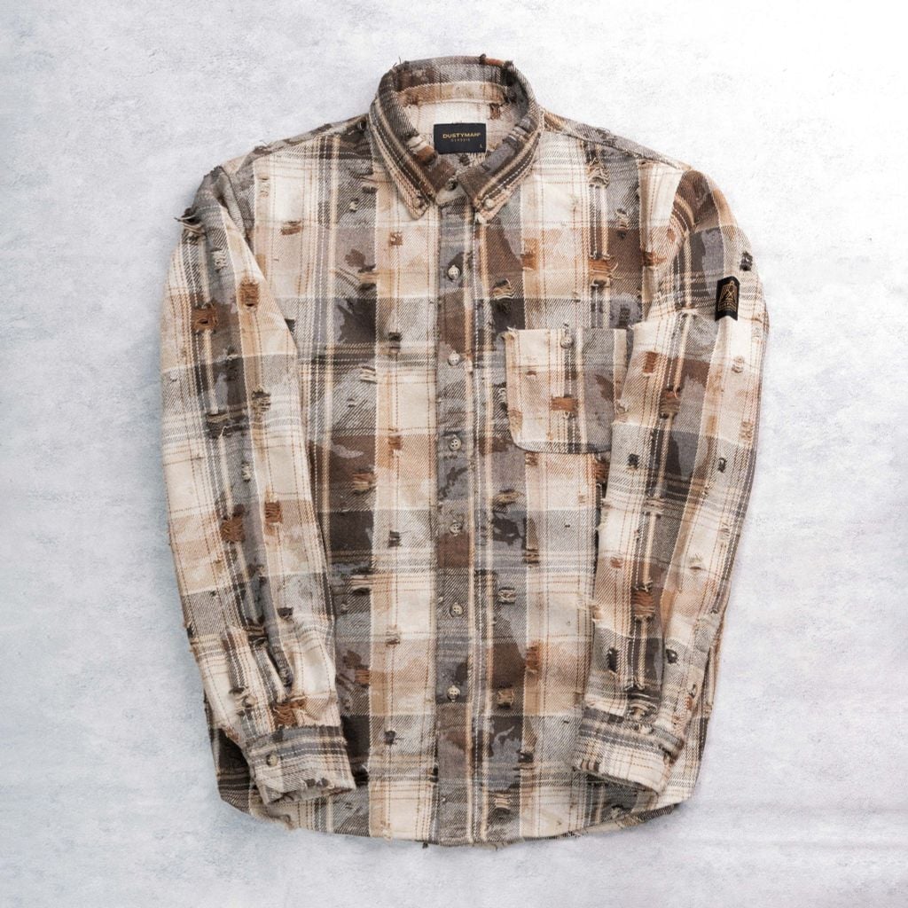 ÁO SƠ MI FLANNEL WASH DÀI TAY TORN | REGULAR FIT | S702