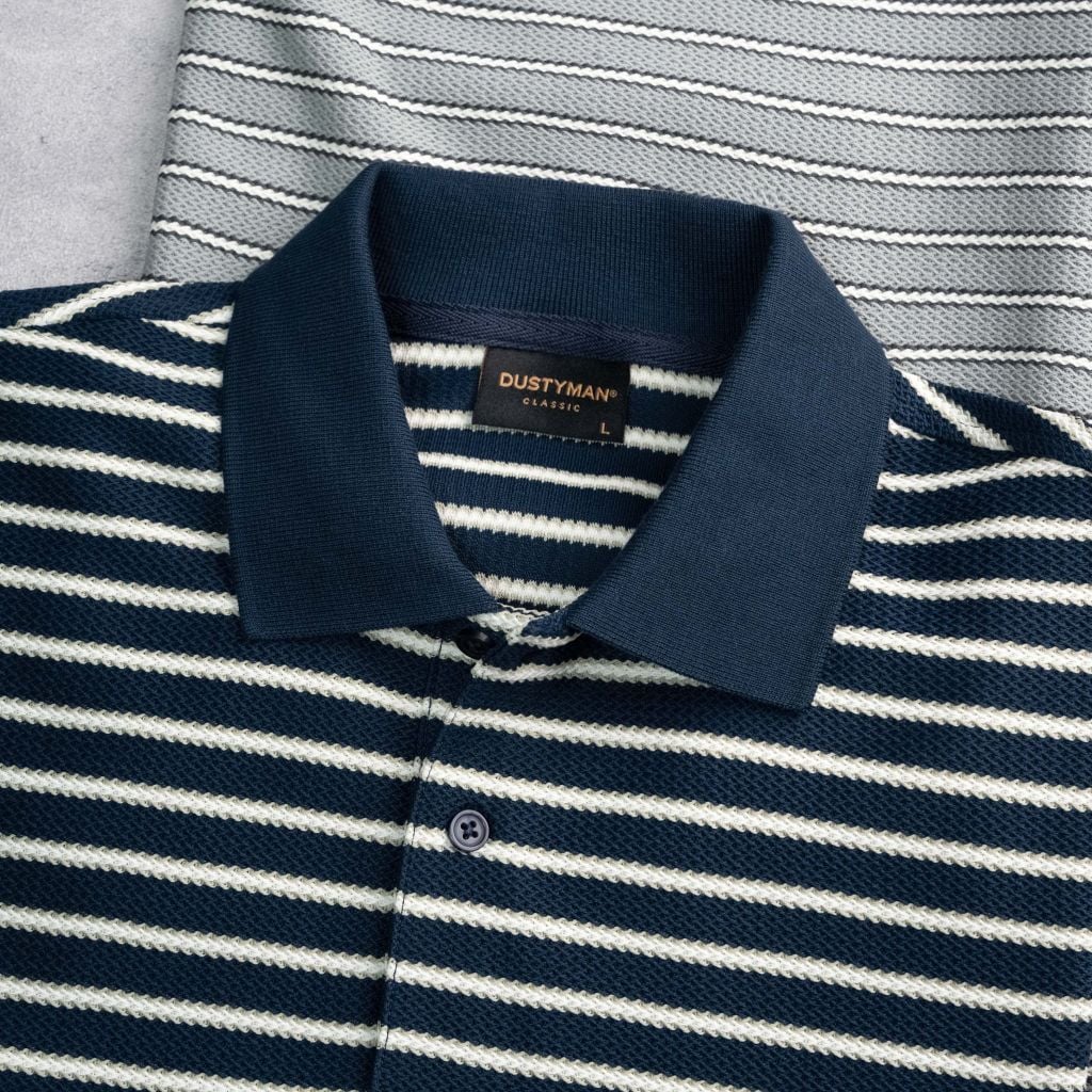 Áo Polo Sọc Nam Roma Dustyman Regular Fit PL102