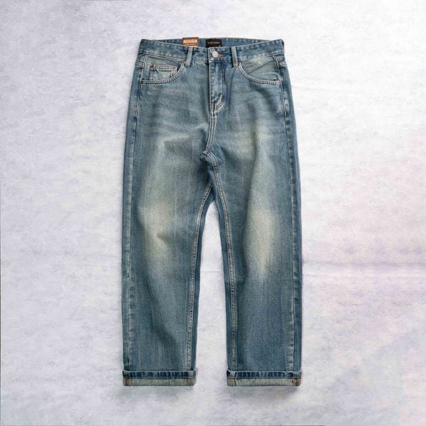  QUẦN JEAN ỐNG ĐỨNG AXEL | 602-08 STRAIGHT | XANH BỤI 