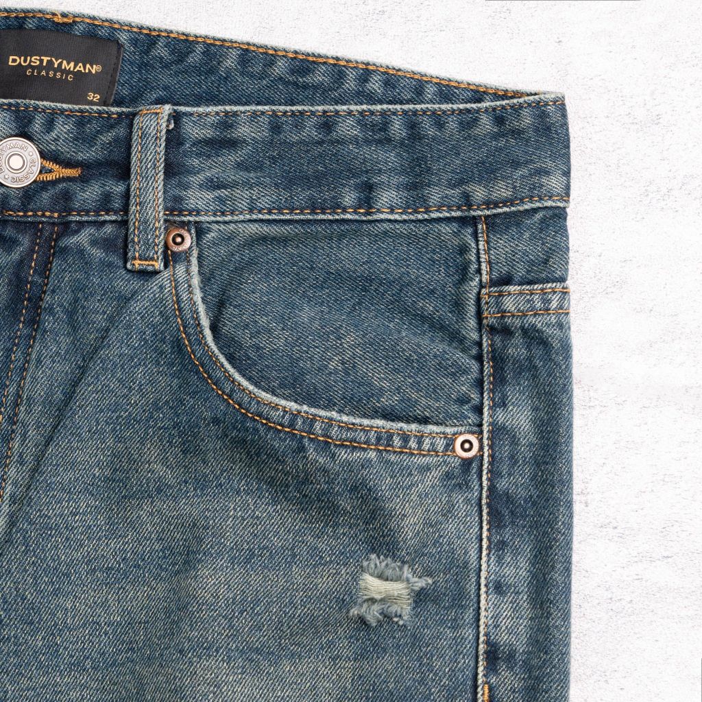 QUẦN JEAN ỐNG ĐỨNG KODA | 602-09 STRAIGHT | XANH RÁCH