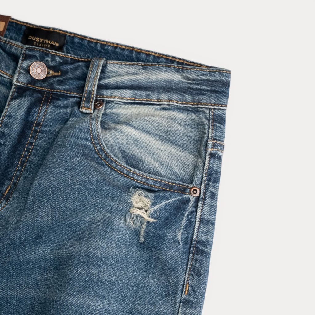 Quần Jean Ôm Nhẹ Nam Dustyman Spray Slim Fit J611-01