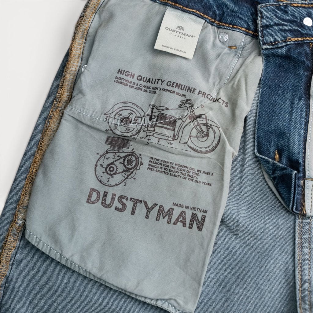 Quần Jean Ôm Nhẹ Nam Dustyman Spray Slim Fit J611-01
