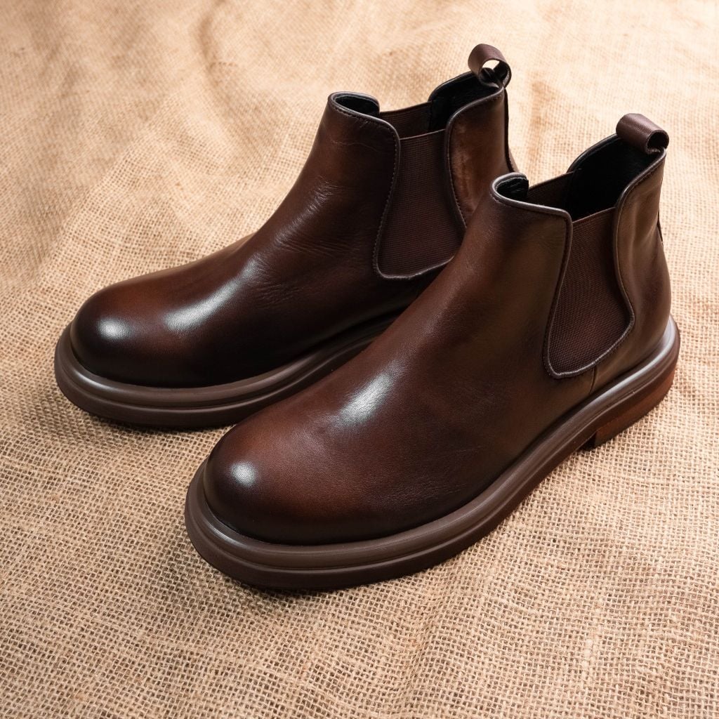 GIÀY CHELSEA BOOTS | DA BÒ | 2 MÀU