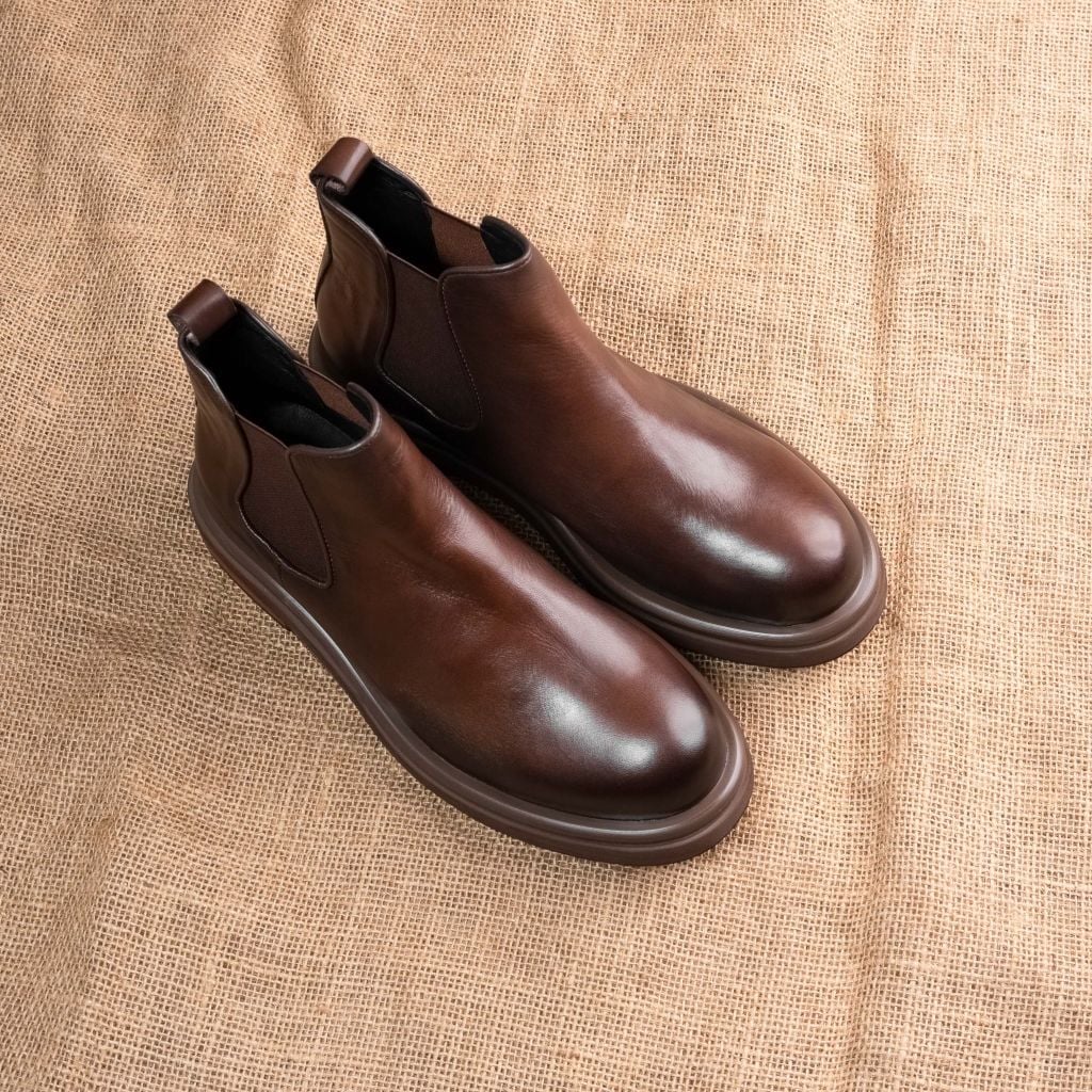 GIÀY CHELSEA BOOTS | DA BÒ | 2 MÀU