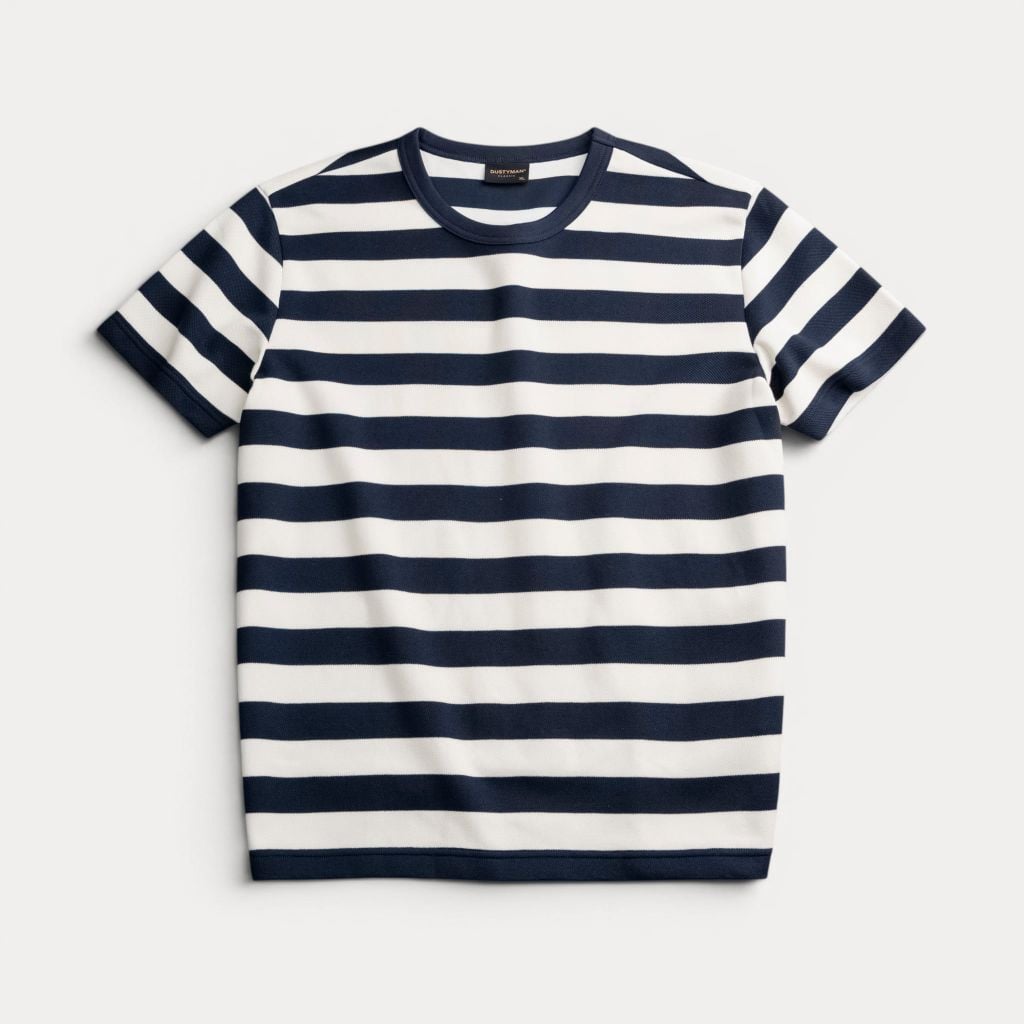 Áo Thun Dệt Sọc Harbor Dustyman Regular Fit T108