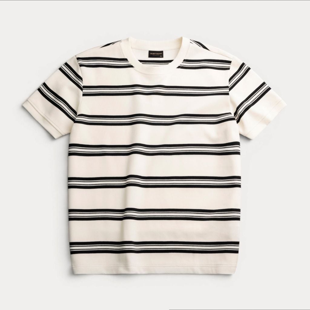 Áo Thun Dệt Sọc Coast Line Dustyman Regular Fit T107