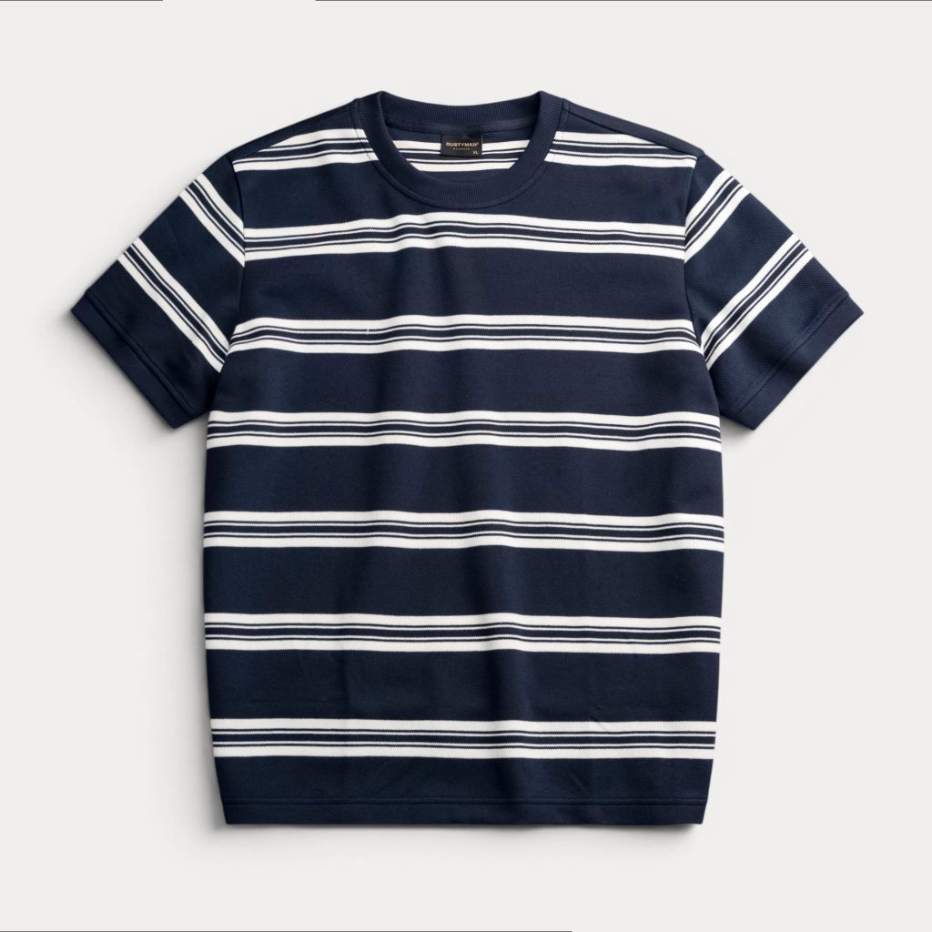 Áo Thun Dệt Sọc Coast Line Dustyman Regular Fit T107