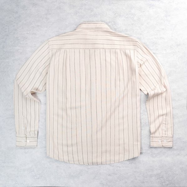  ÁO SƠ MI SỌC LINEN TƯNG DÀI TAY VIRON | REGULAR FIT 