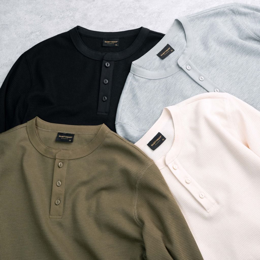 Áo Thun Dài Tay Henley Dustyman Regular Fit DT92