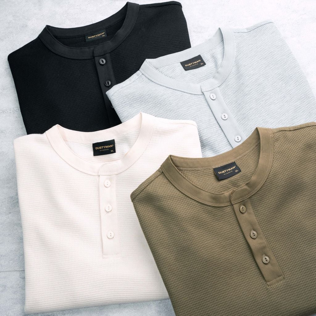 Áo Thun Dài Tay Henley Dustyman Regular Fit DT92