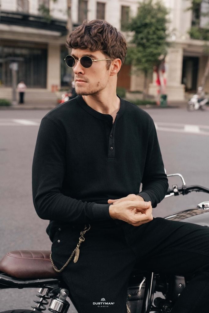 Áo Thun Dài Tay Henley Dustyman Regular Fit DT92