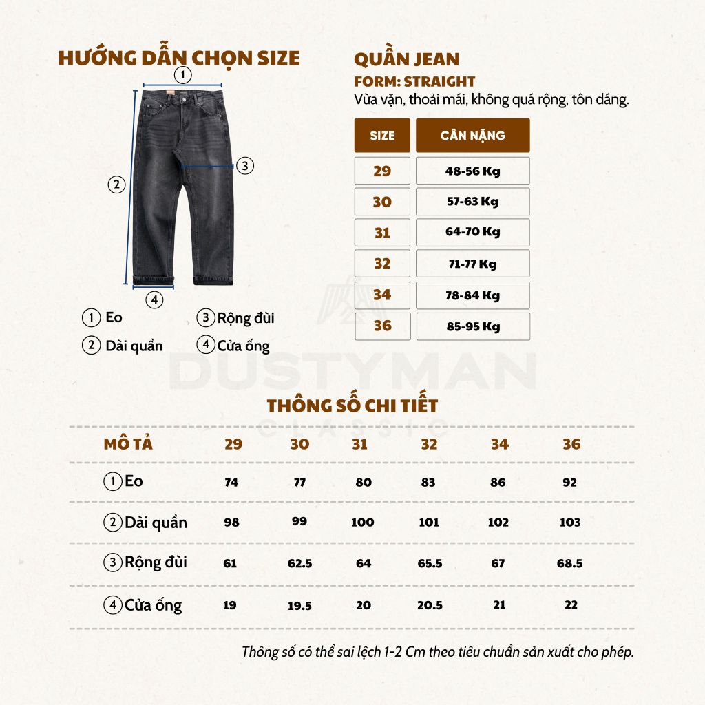 QUẦN JEAN ỐNG ĐỨNG RUNO | 602-02 STRAIGHT | ĐEN WASH