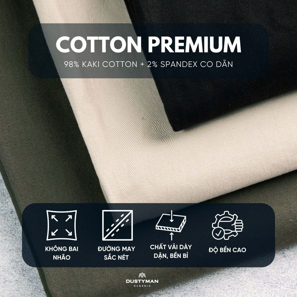 QUẦN KAKI JEAN DUSTY | SLIM FIT | KJ666